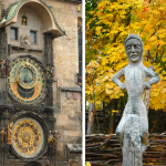 Orloj + Wooden Statue